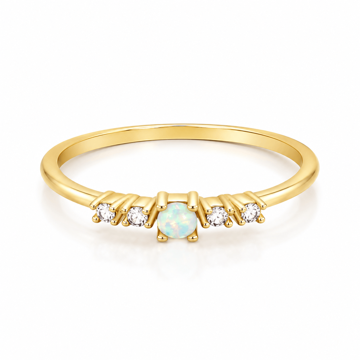 Bohomoon Stainless Steel Juliette Opal Ring