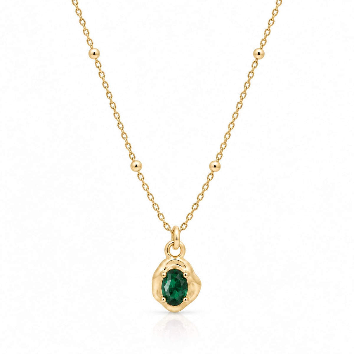 Bohomoon Stainless Steel Kaya Birthstone Necklace