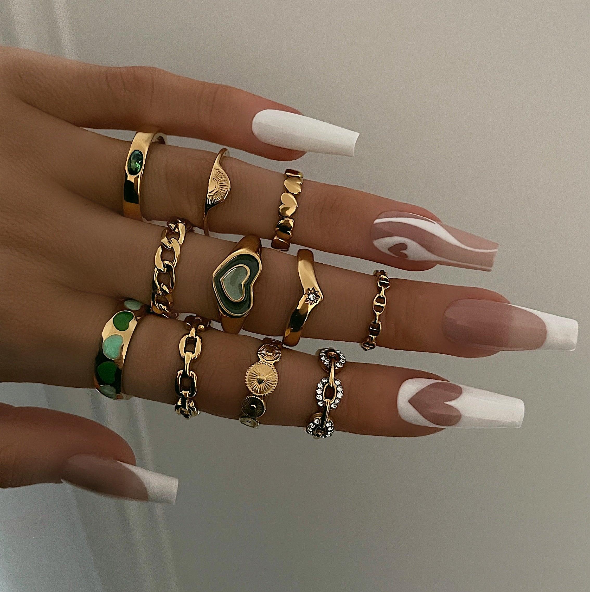 BohoMoon Stainless Steel Kenya Chain Ring