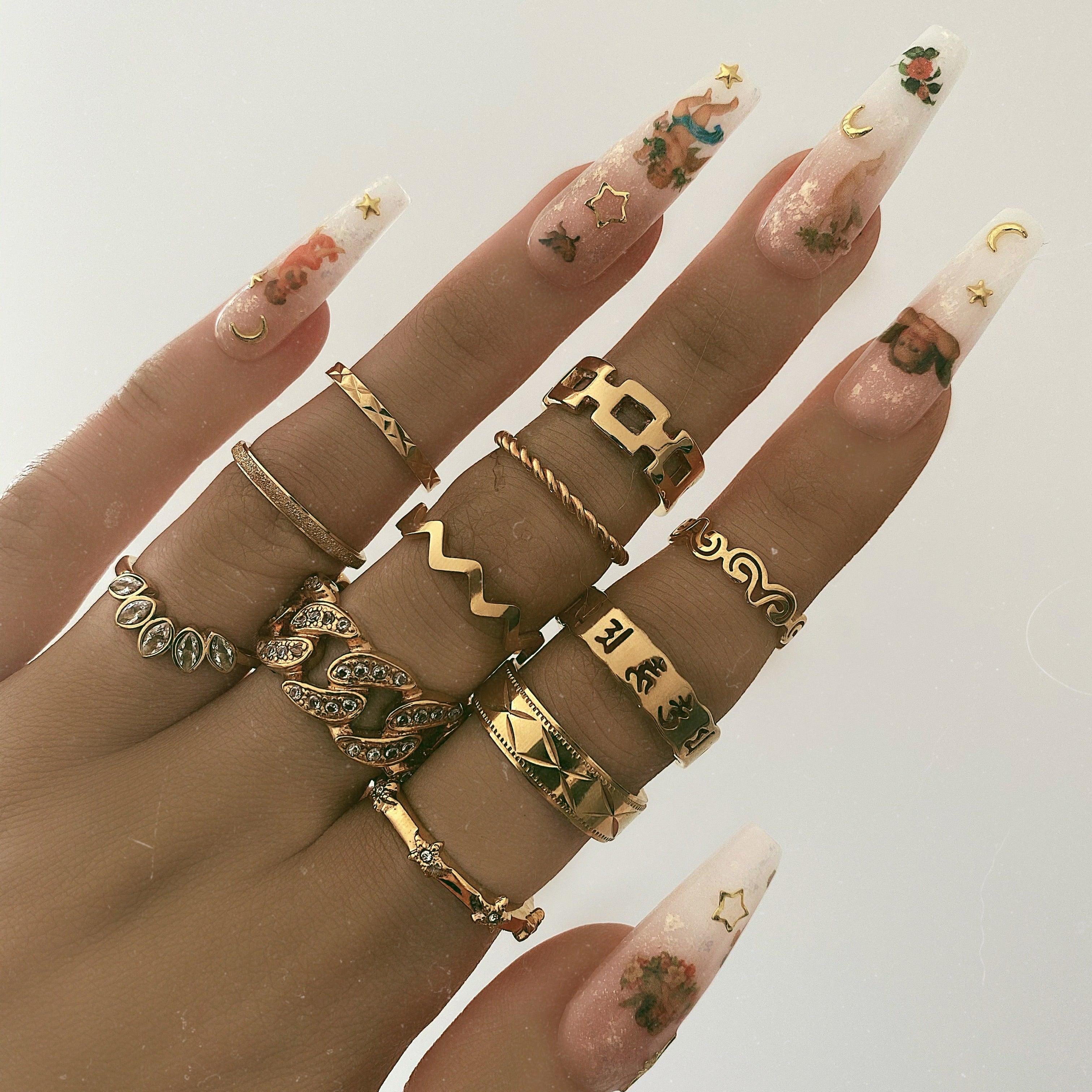 BohoMoon Stainless Steel Lace Ring