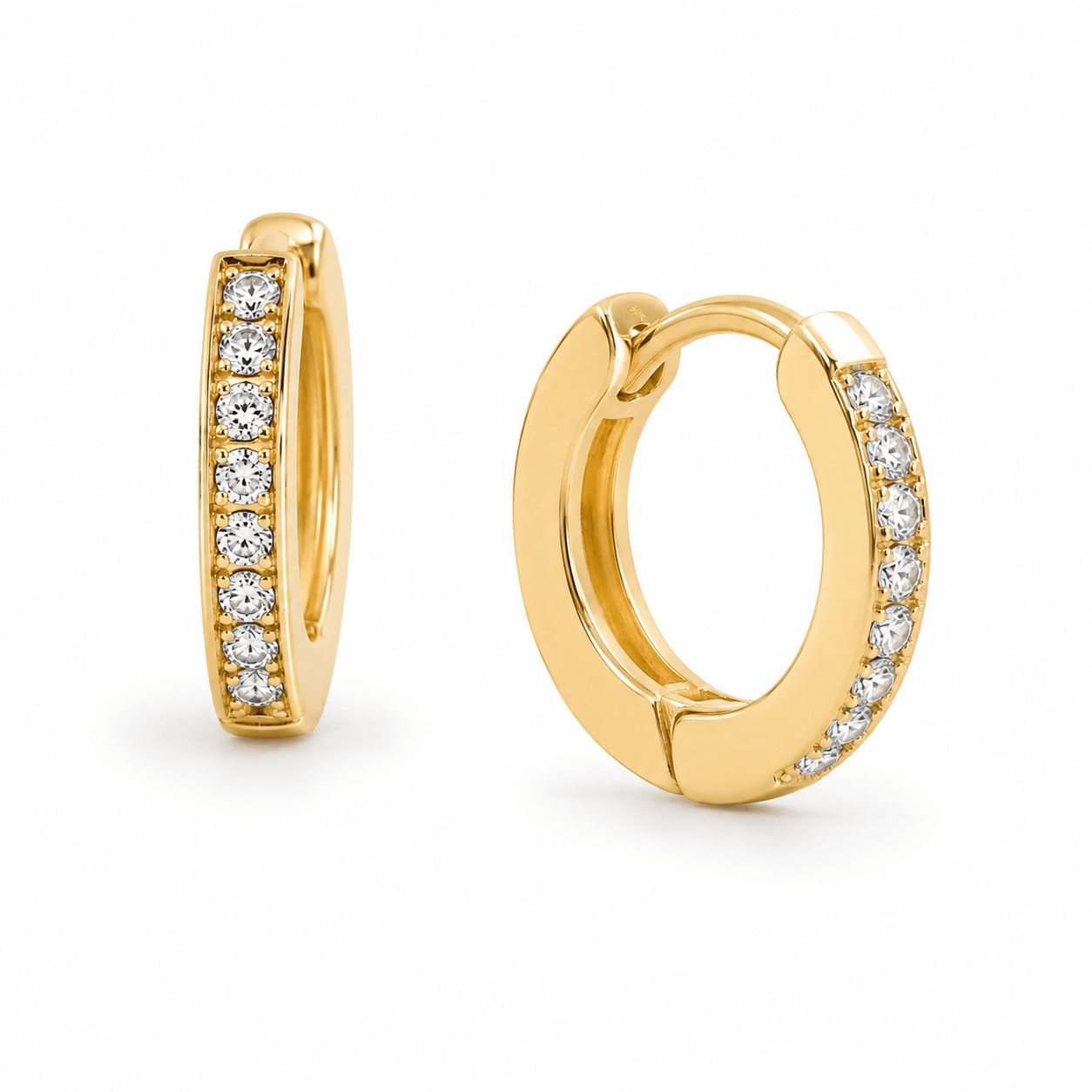 Bohomoon Stainless Steel Lexi Huggie Hoop Earrings