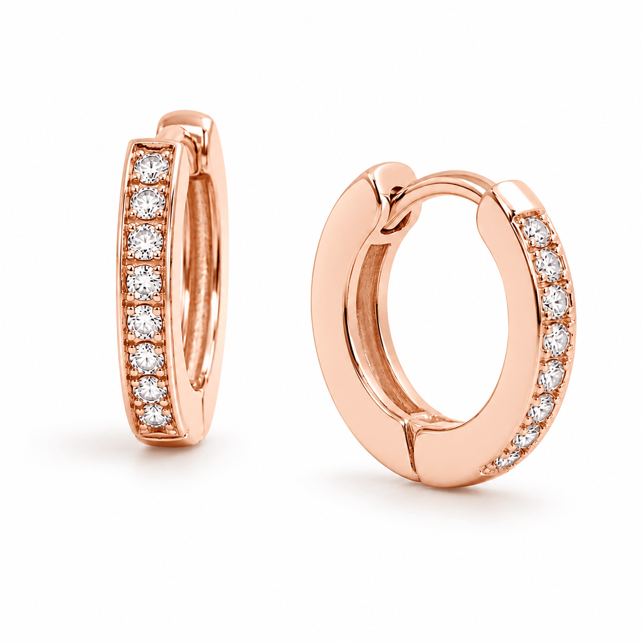 Bohomoon Stainless Steel Lexi Huggie Hoop Earrings