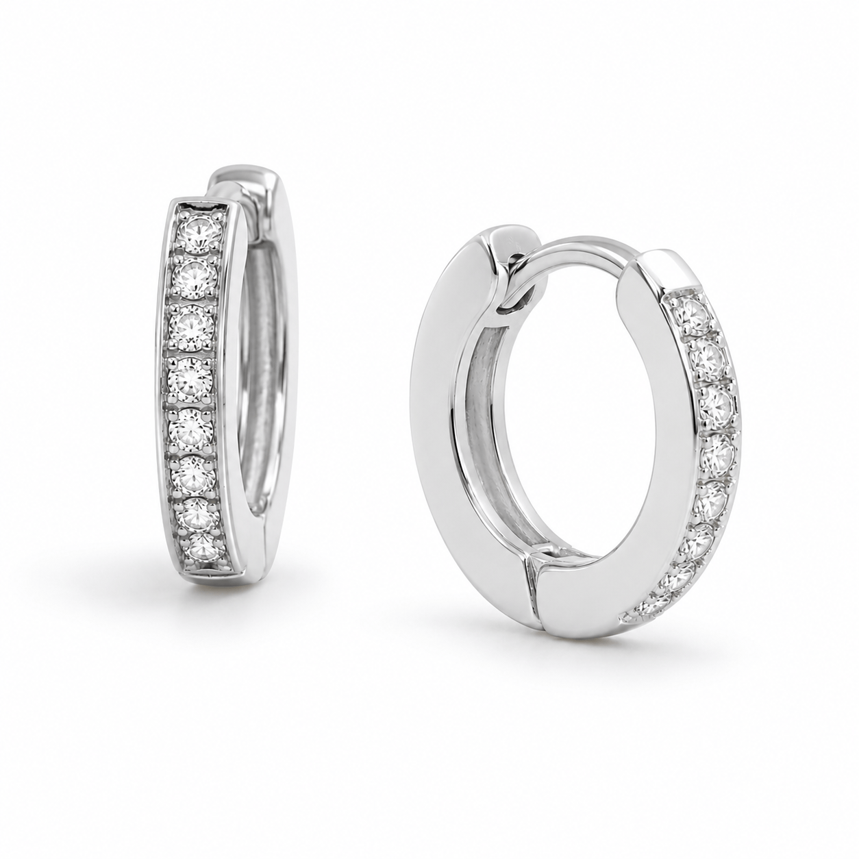 Bohomoon Stainless Steel Lexi Huggie Hoop Earrings