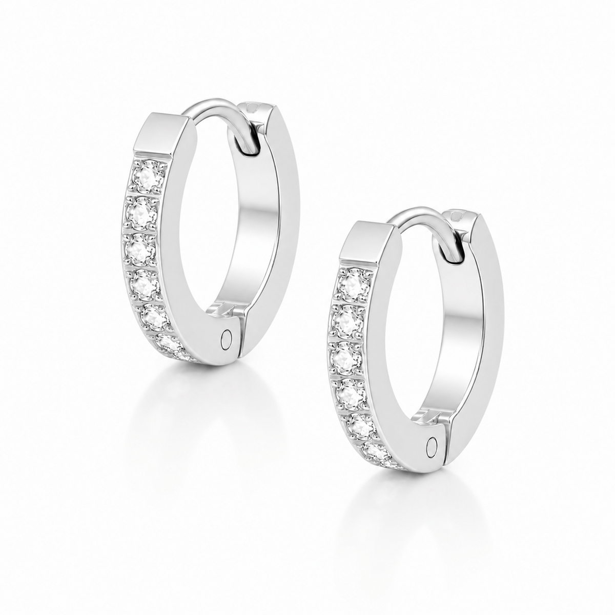 Bohomoon Stainless Steel Lexi Huggie Hoop Earrings