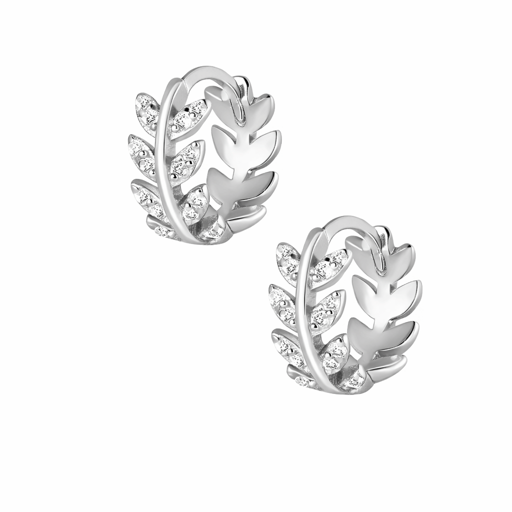 Bohomoon Stainless Steel Lily Hoop Earrings