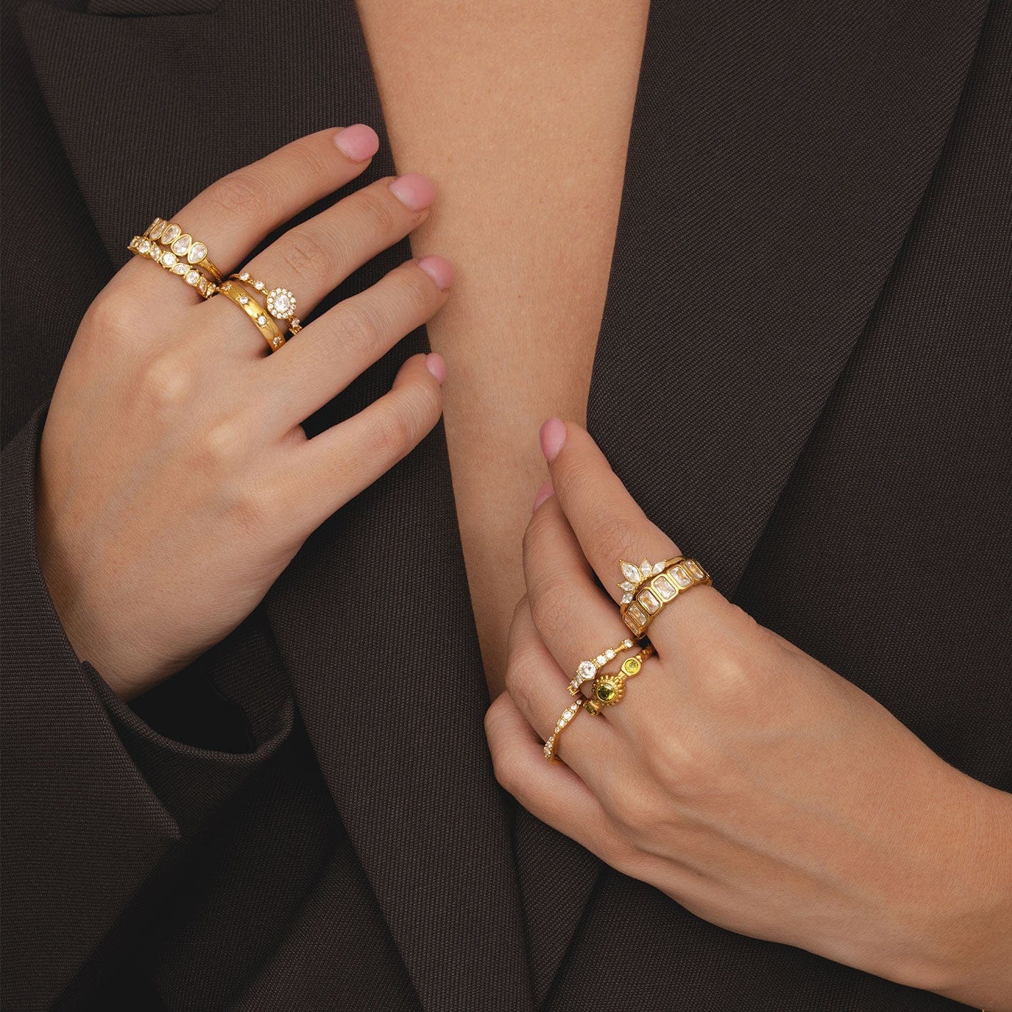 Bohomoon Stainless Steel Lime Ring