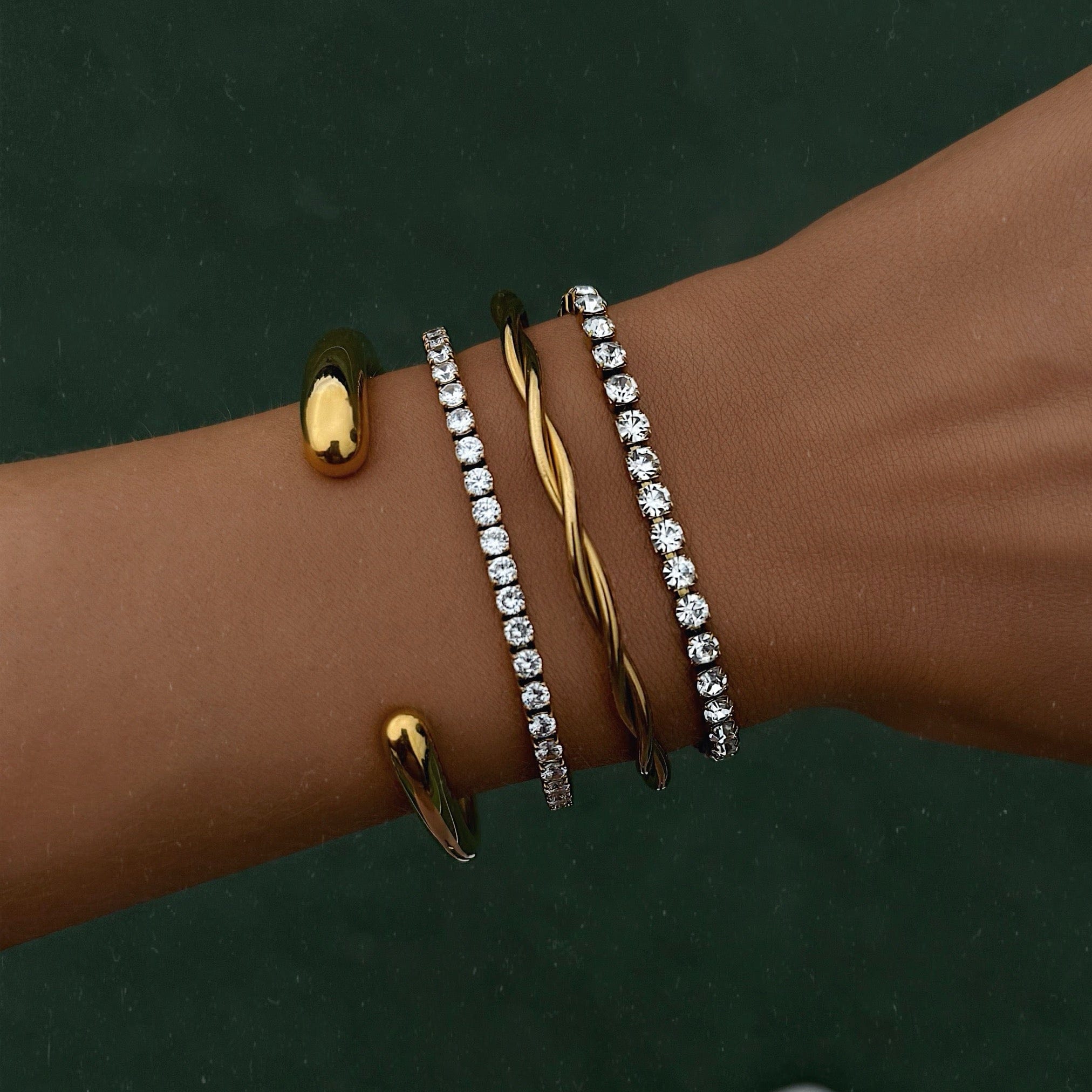 Bohomoon Stainless Steel Louise Tennis Bracelet