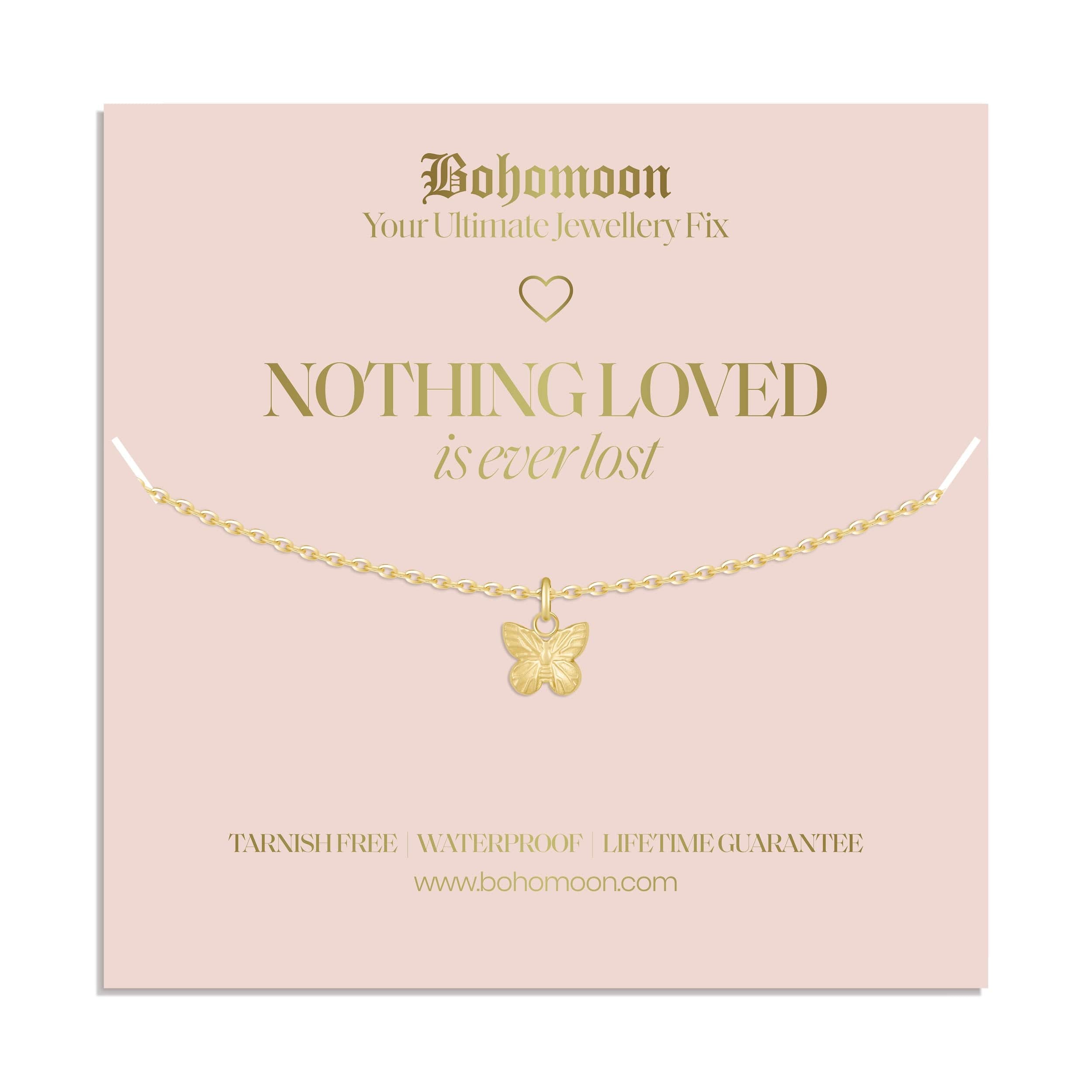 Bohomoon Stainless Steel Loved Not Lost Necklace