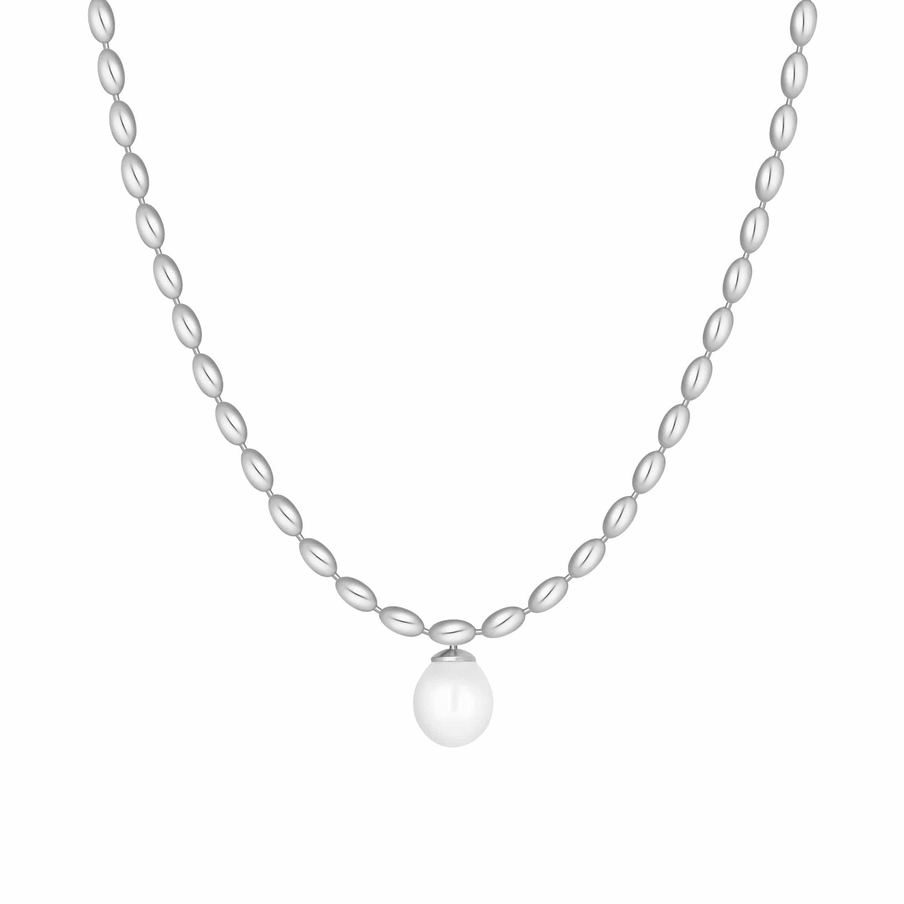 Bohomoon Stainless Steel Lover Pearl Necklace
