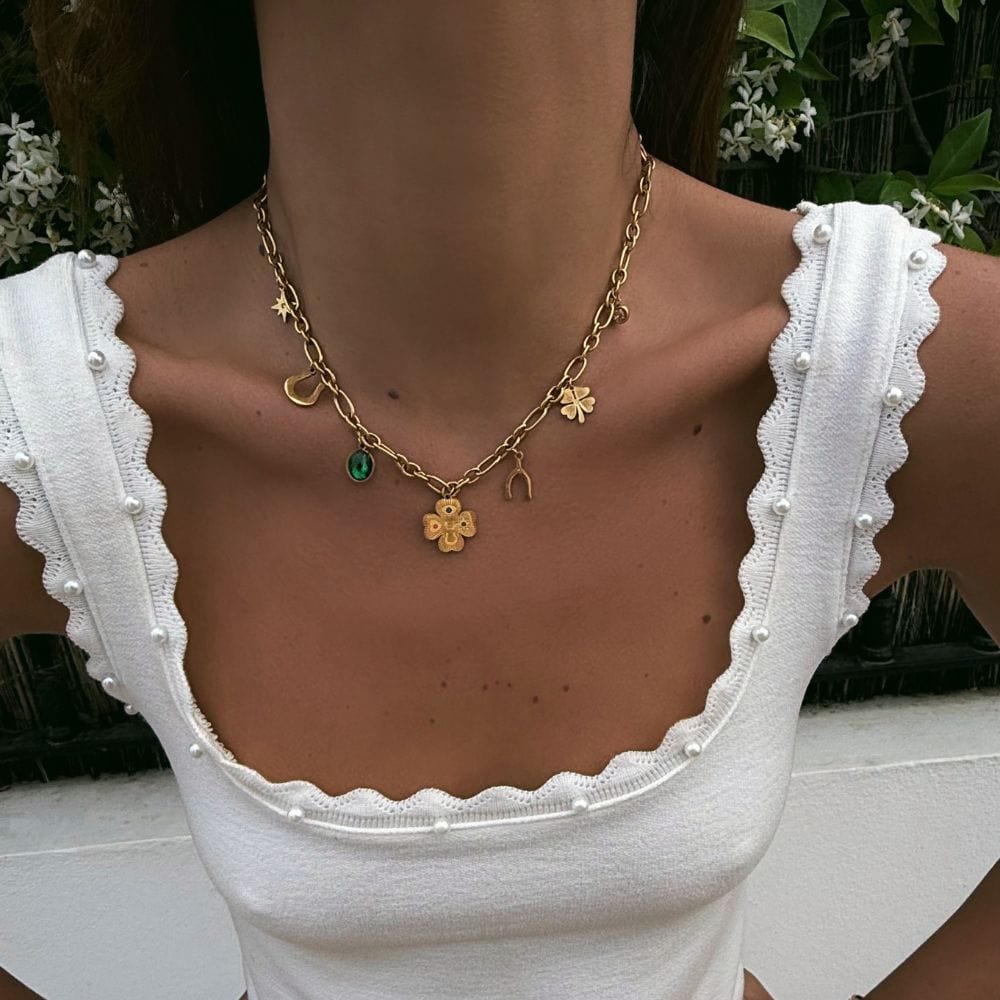 Bohomoon Stainless Steel Lucky Girl Syndrome Necklace