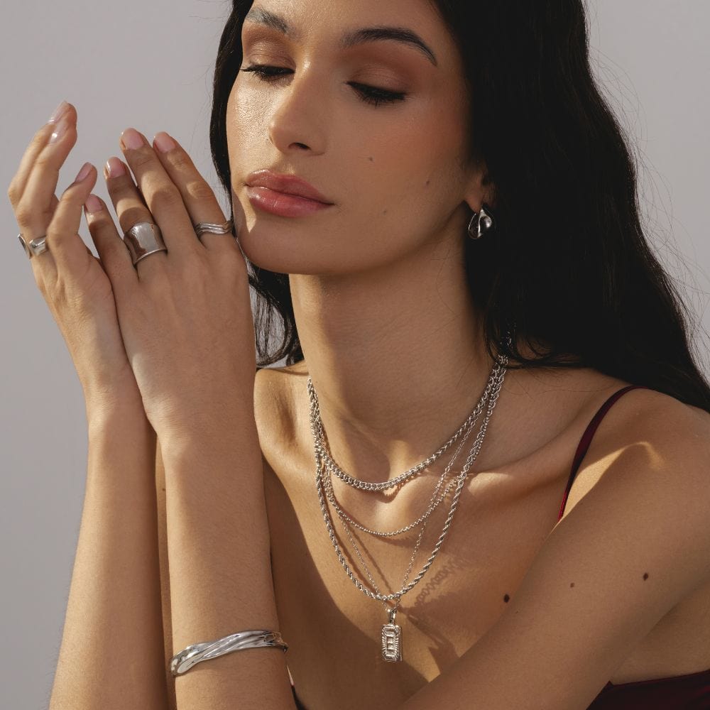 Bohomoon Stainless Steel Luxe Initial Necklace