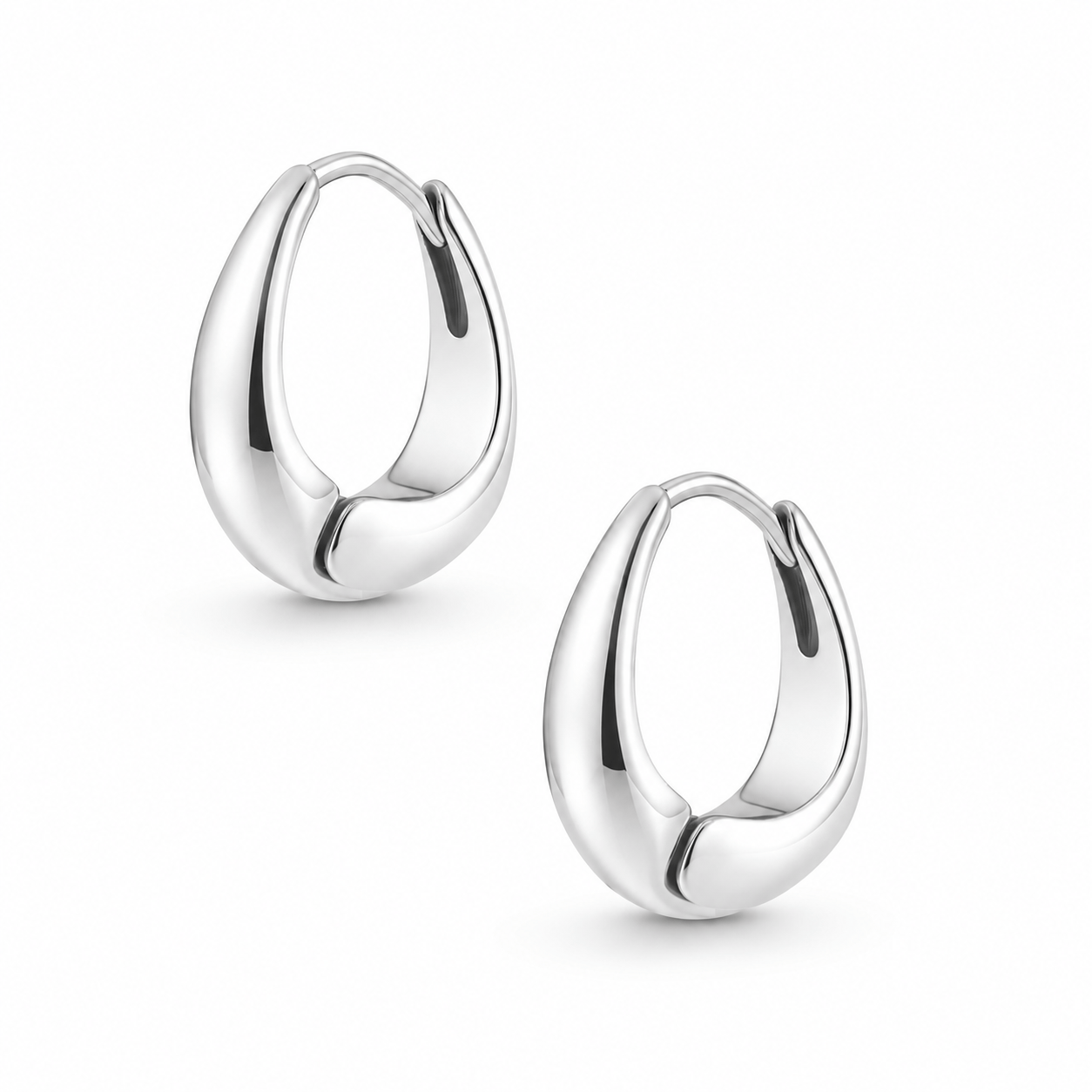 Bohomoon Stainless Steel Lynette Hoop Earrings