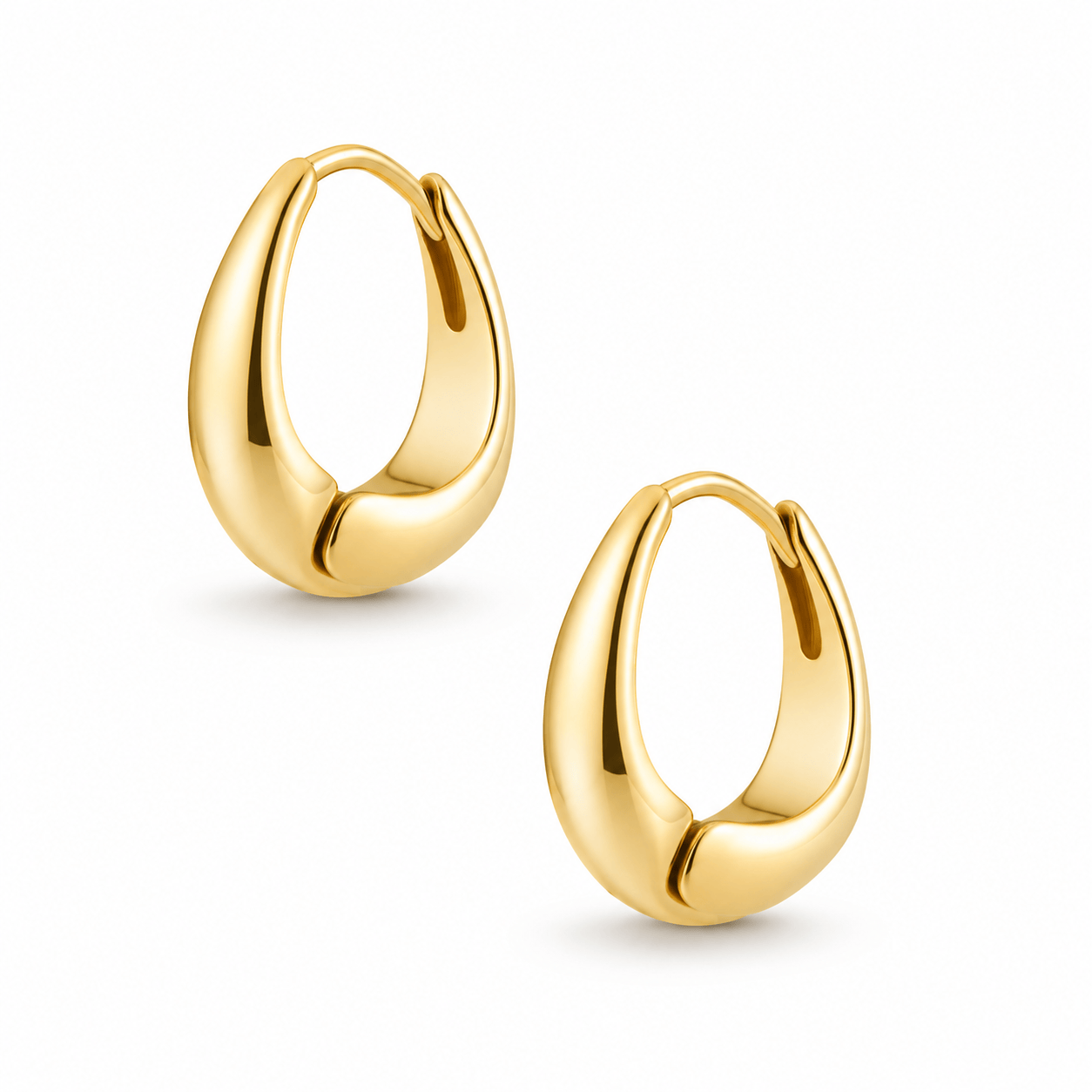 Bohomoon Stainless Steel Lynette Hoop Earrings