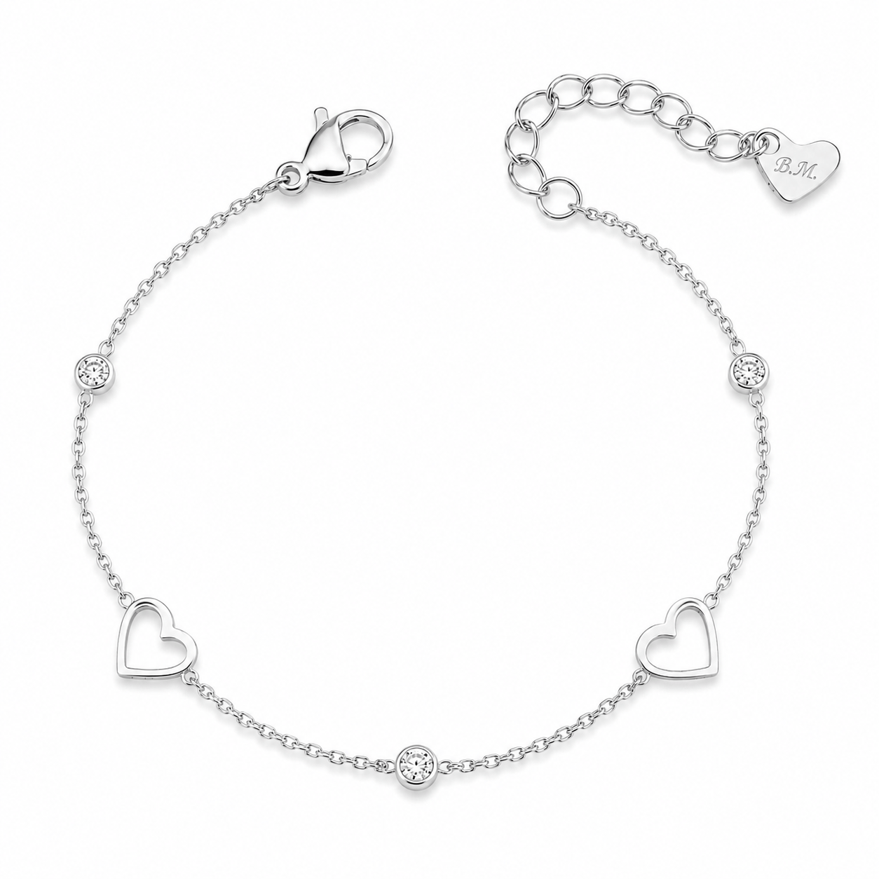 Bohomoon Stainless Steel Madelyn Heart Bracelet