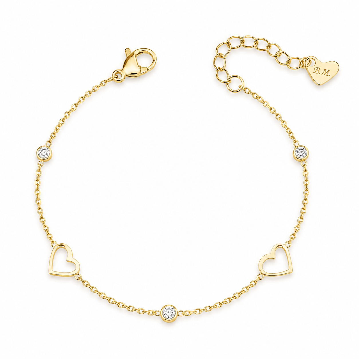Bohomoon Stainless Steel Madelyn Heart Bracelet