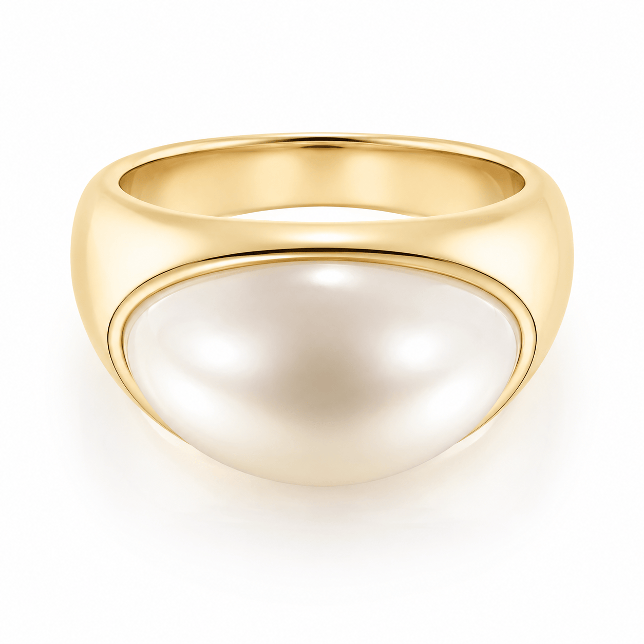Bohomoon Stainless Steel Maeve Pearl Ring