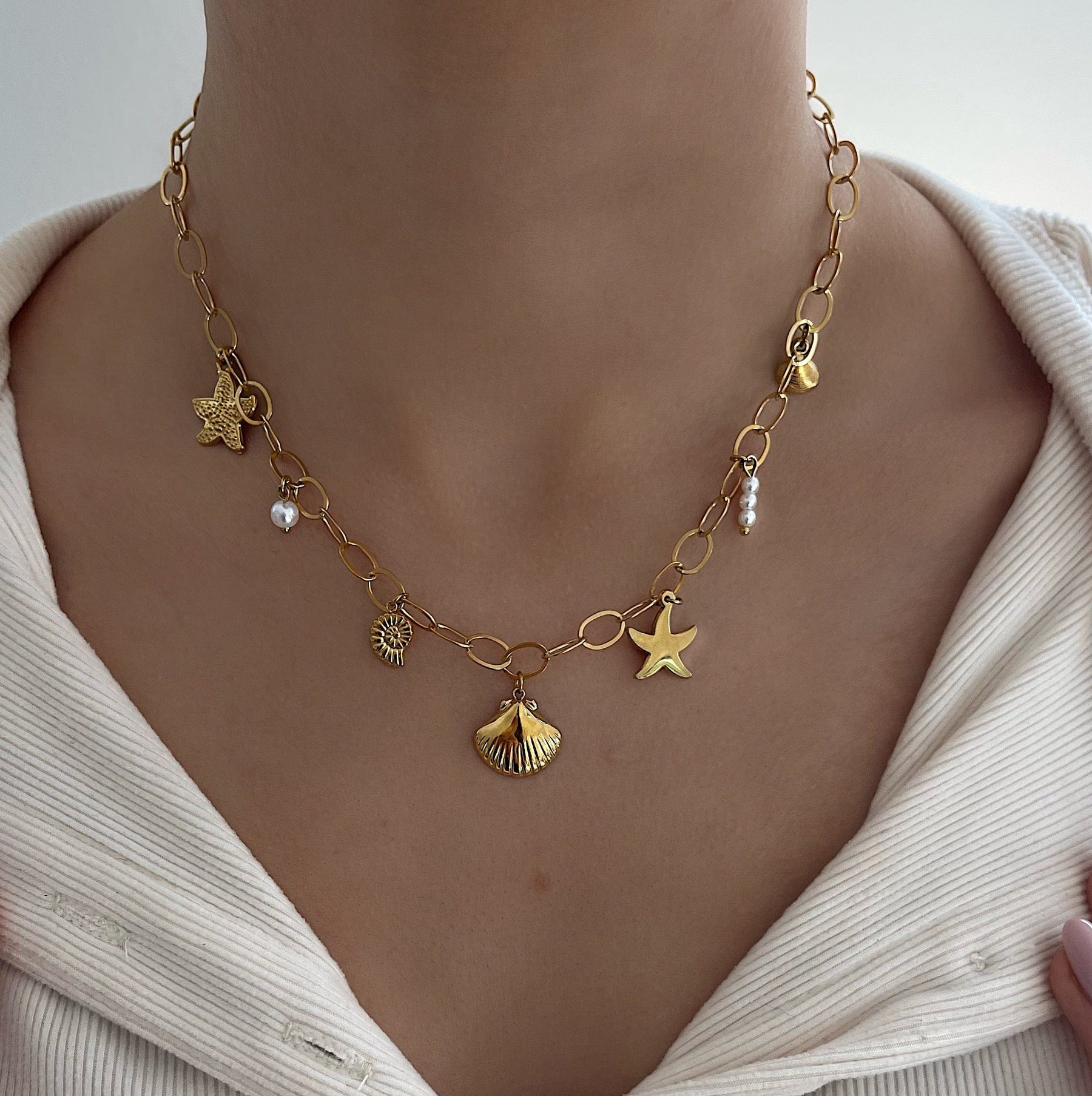 Bohomoon Stainless Steel Mathilde Charm Necklace