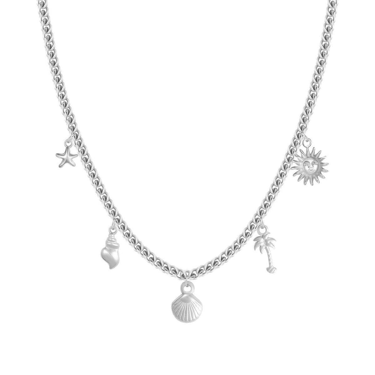 Bohomoon Stainless Steel Mediterranean Charm Necklace