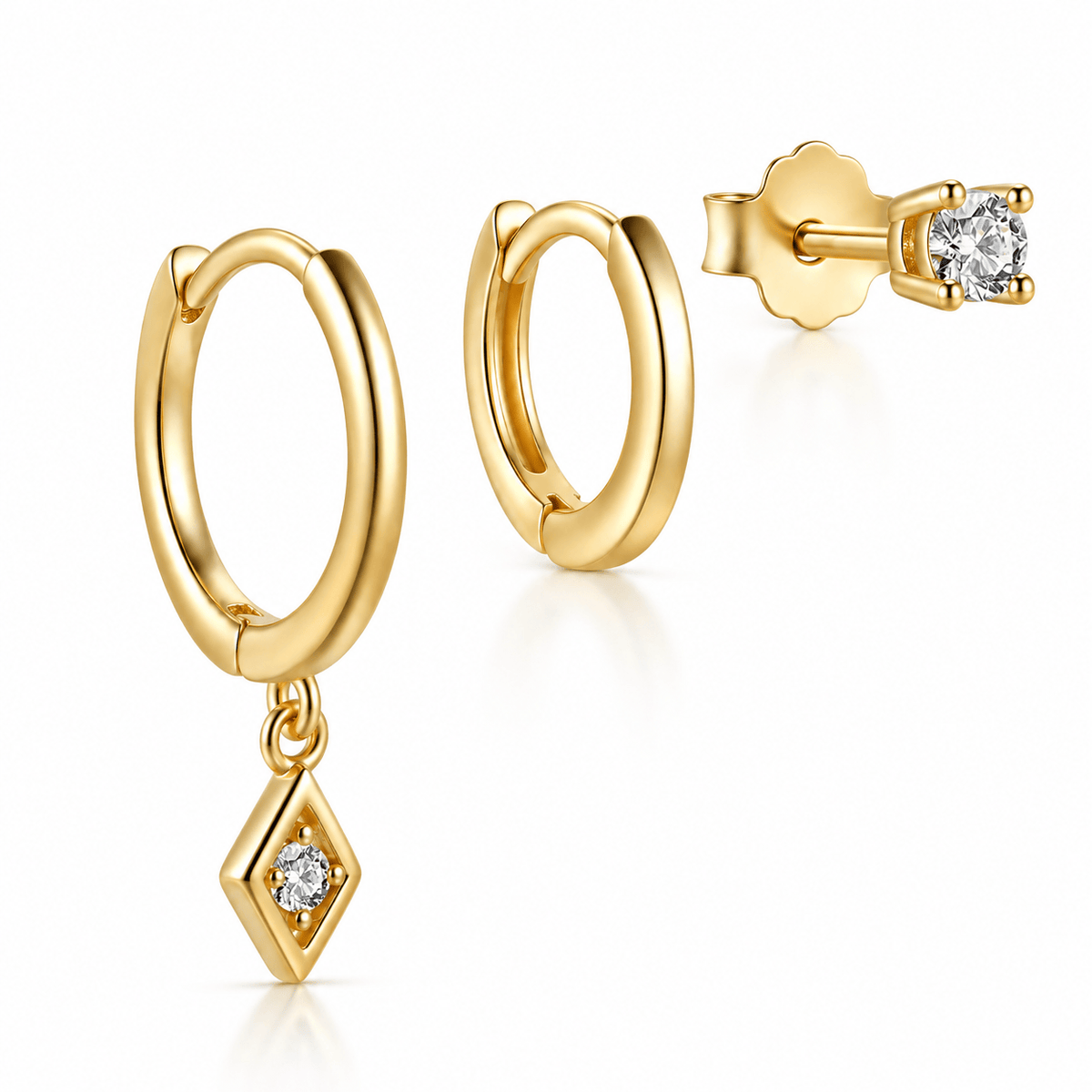 Bohomoon Stainless Steel Melody Earring Set