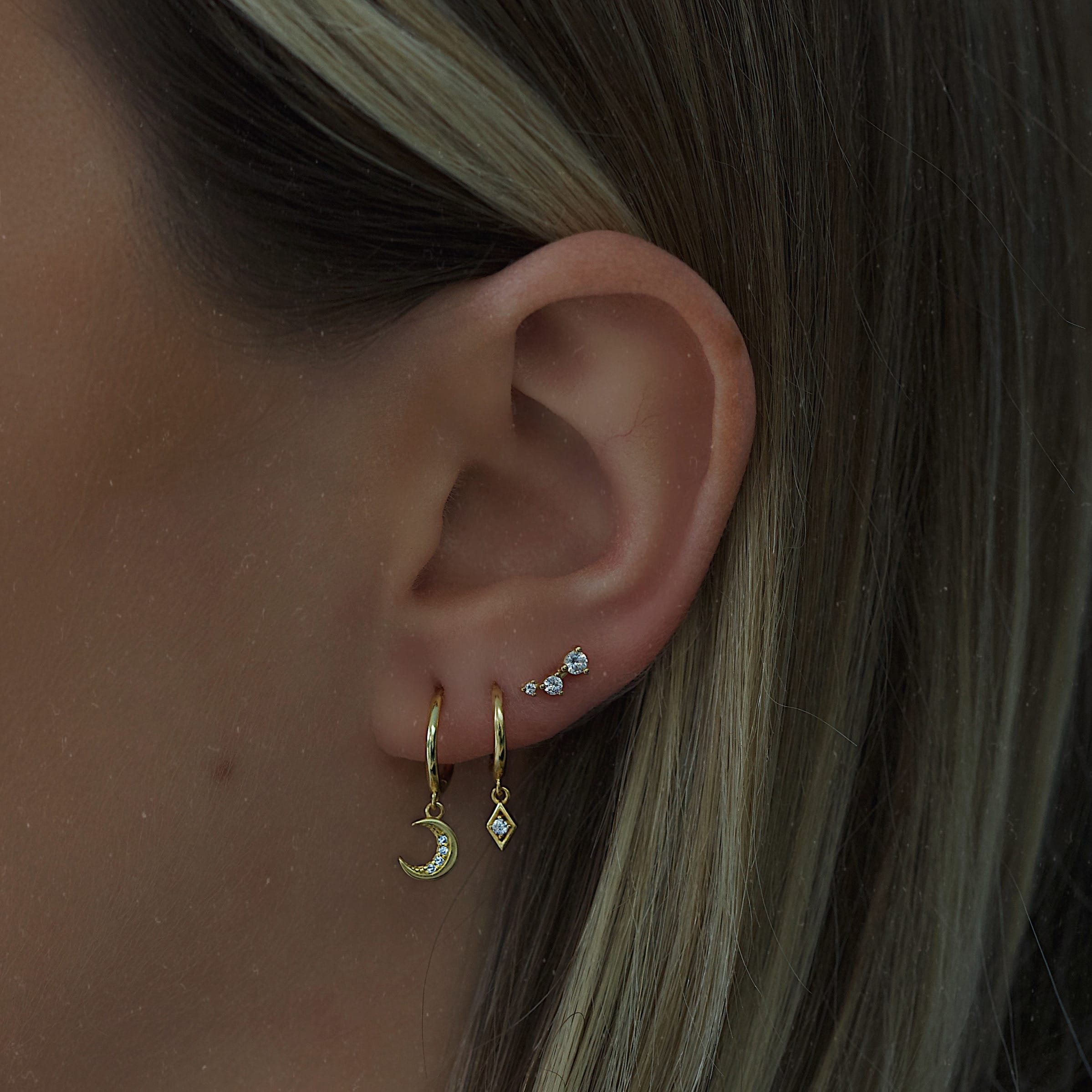 Bohomoon Stainless Steel Milan Stud Earrings