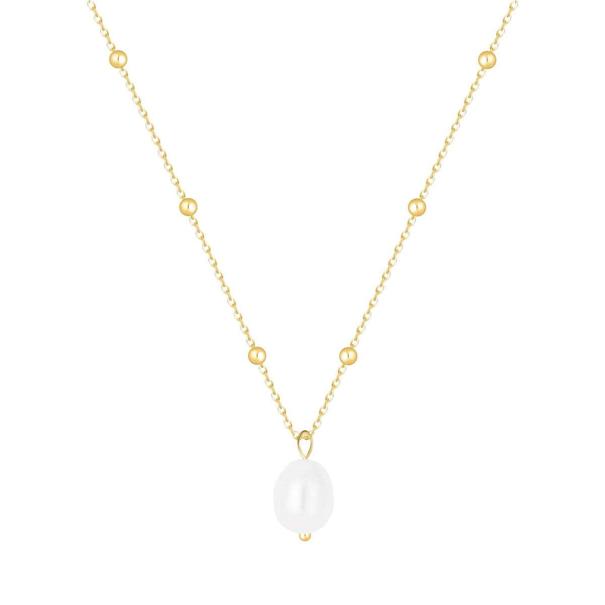 Bohomoon Stainless Steel Miley Pearl Necklace