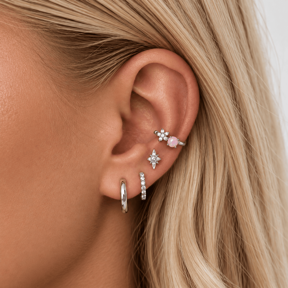 Bohomoon Stainless Steel Milla Hoop Earrings