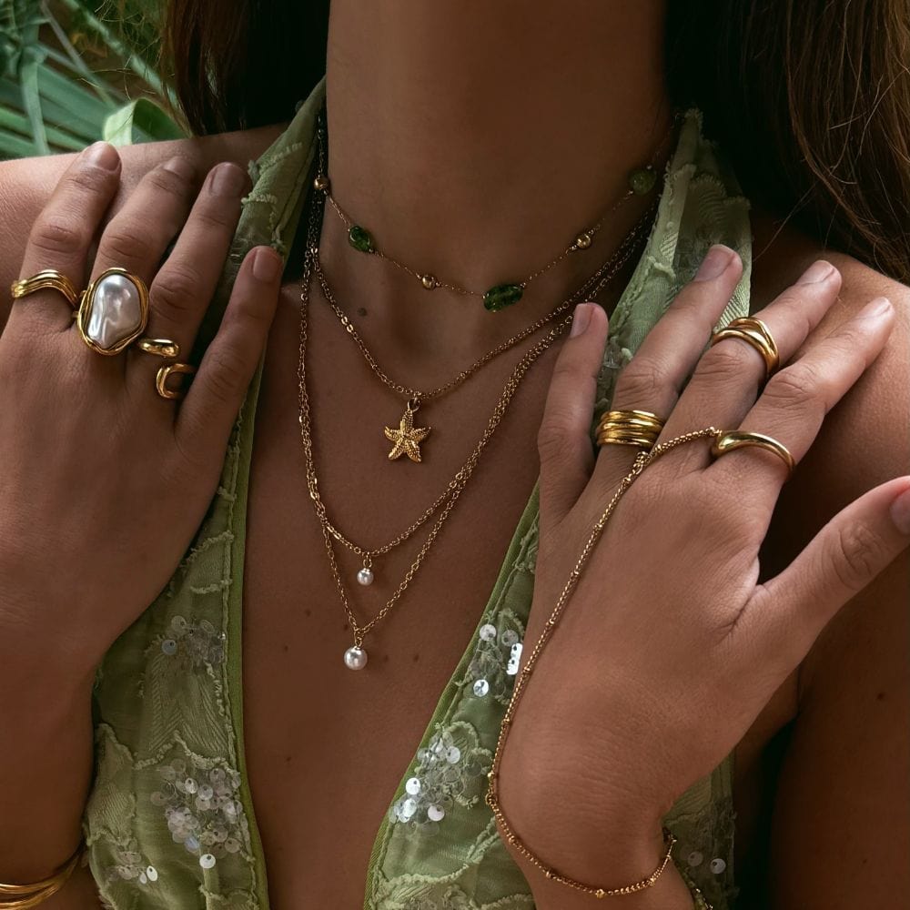 Bohomoon Stainless Steel Mini Starfish Necklace