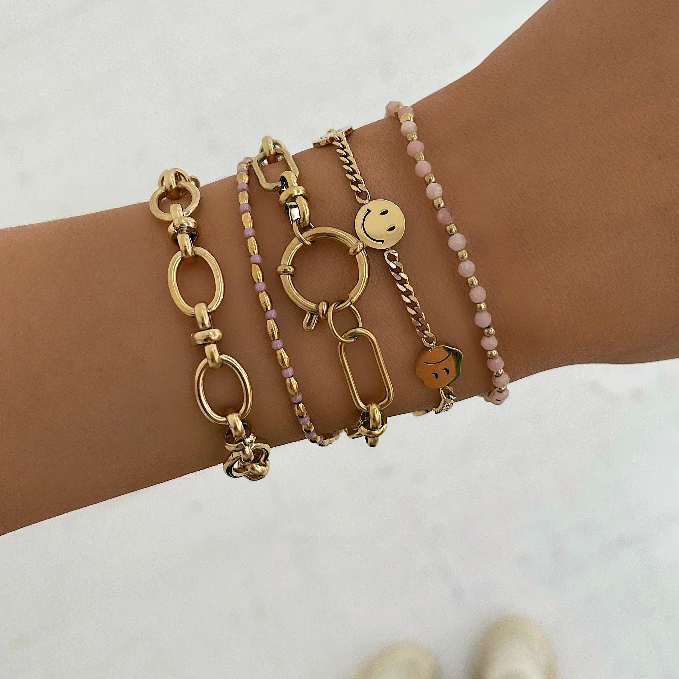 BohoMoon Stainless Steel Moodswing Bracelet Gold