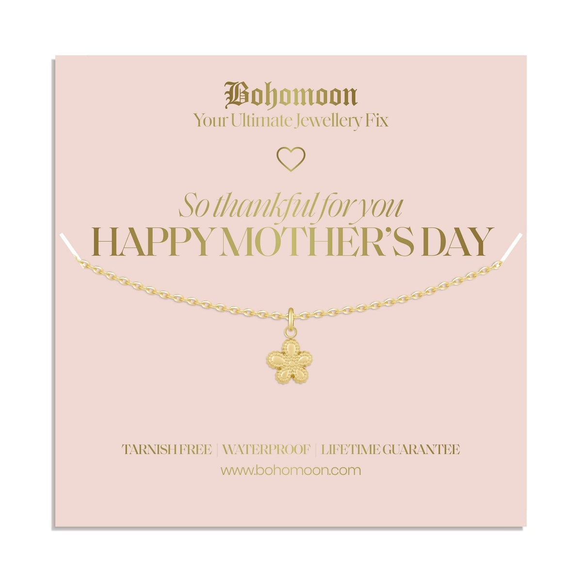 Bohomoon Stainless Steel Mother's Day Necklace