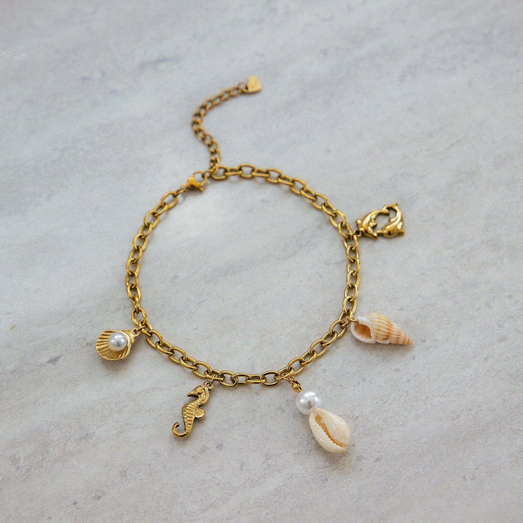 Bohomoon Stainless Steel Nalani Pearl Anklet