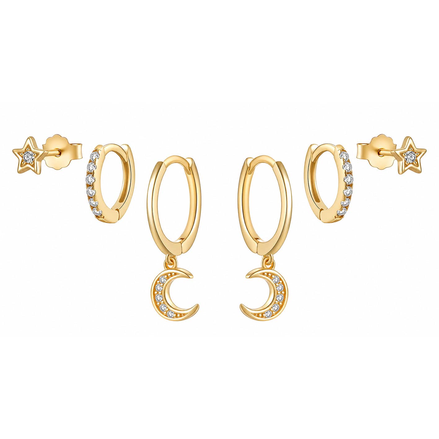 Bohomoon Stainless Steel Nightsky Earring Set