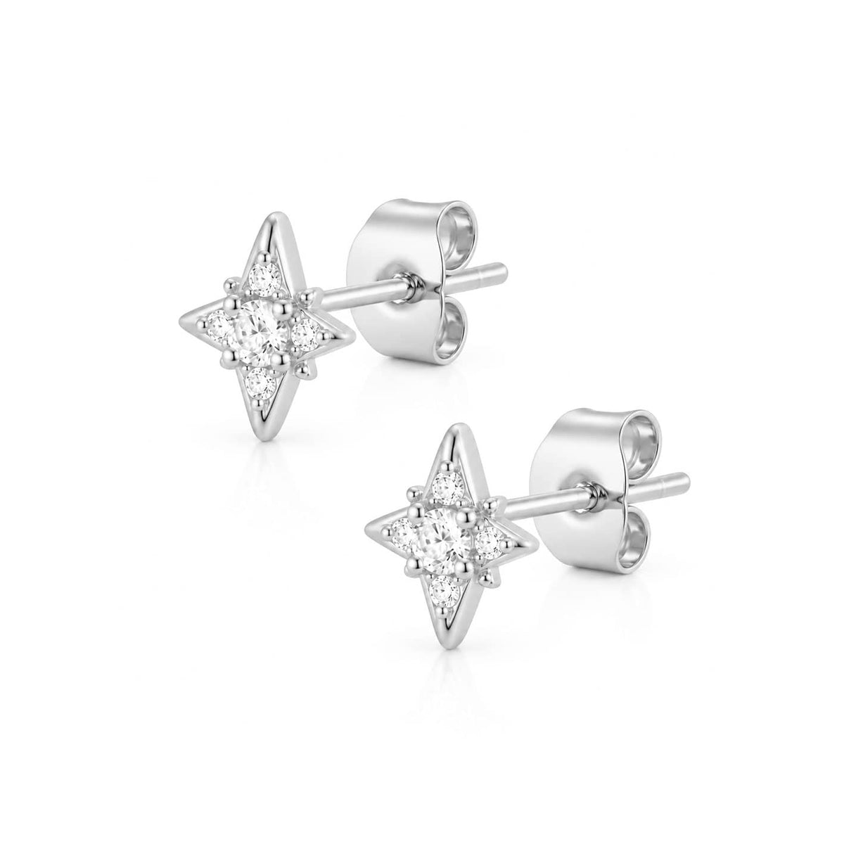 Bohomoon Stainless Steel Northern Star Stud Earrings