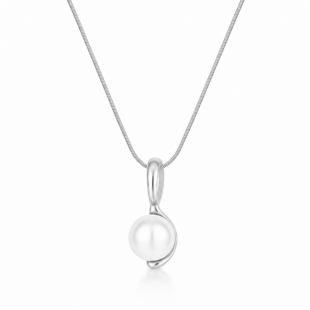 Bohomoon Stainless Steel Oscar Pearl Necklace