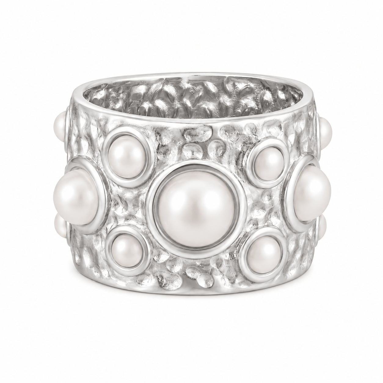 Bohomoon Stainless Steel Pacific Pearl Ring