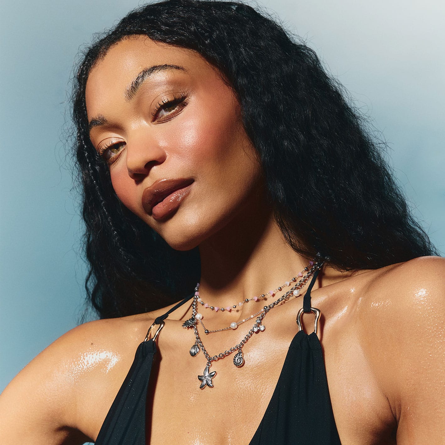 Bohomoon Stainless Steel Paradise Pearl Necklace