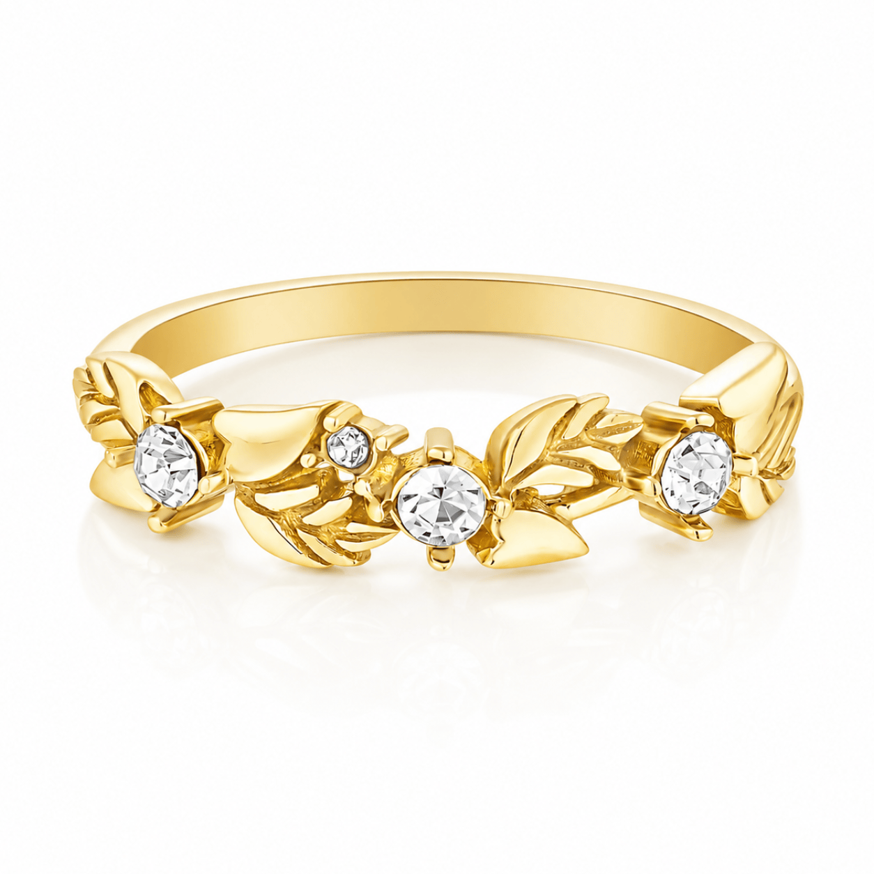 Bohomoon Stainless Steel Peony Ring