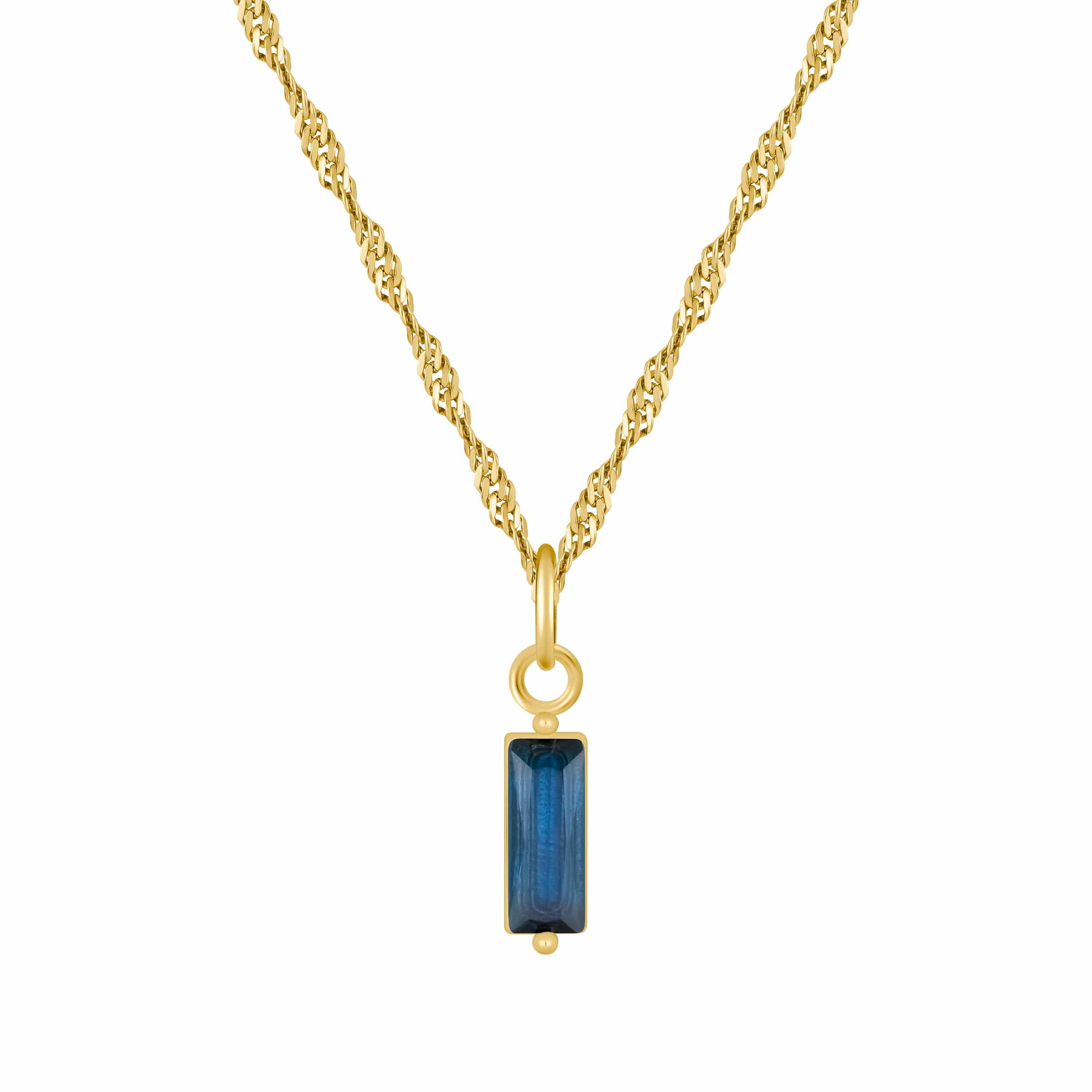 Bohomoon Stainless Steel Quartet Birthstone Necklace