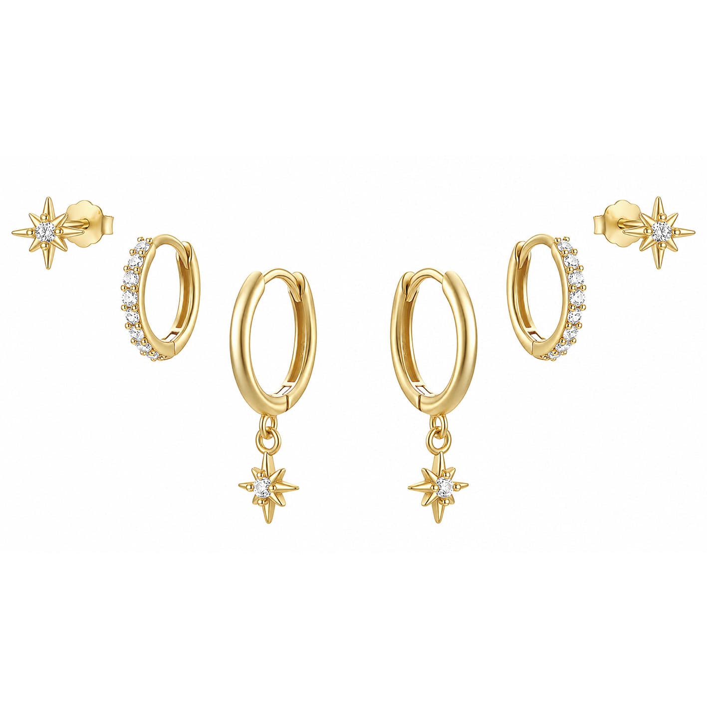 Bohomoon Stainless Steel Radiance Earring Set