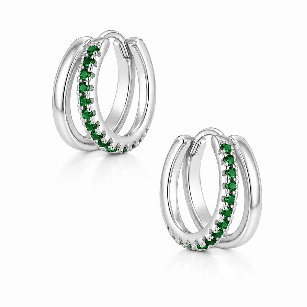 Bohomoon Stainless Steel Raven Hoop Earrings