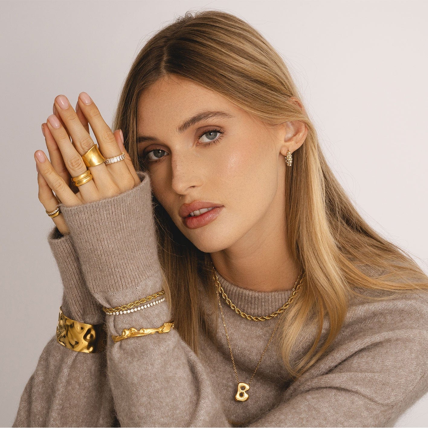 Bohomoon Stainless Steel Reni Rope Choker / Necklace