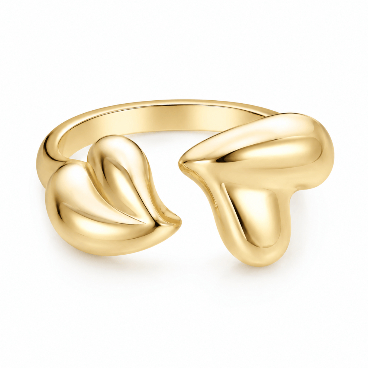 Bohomoon Stainless Steel Romance Heart Ring