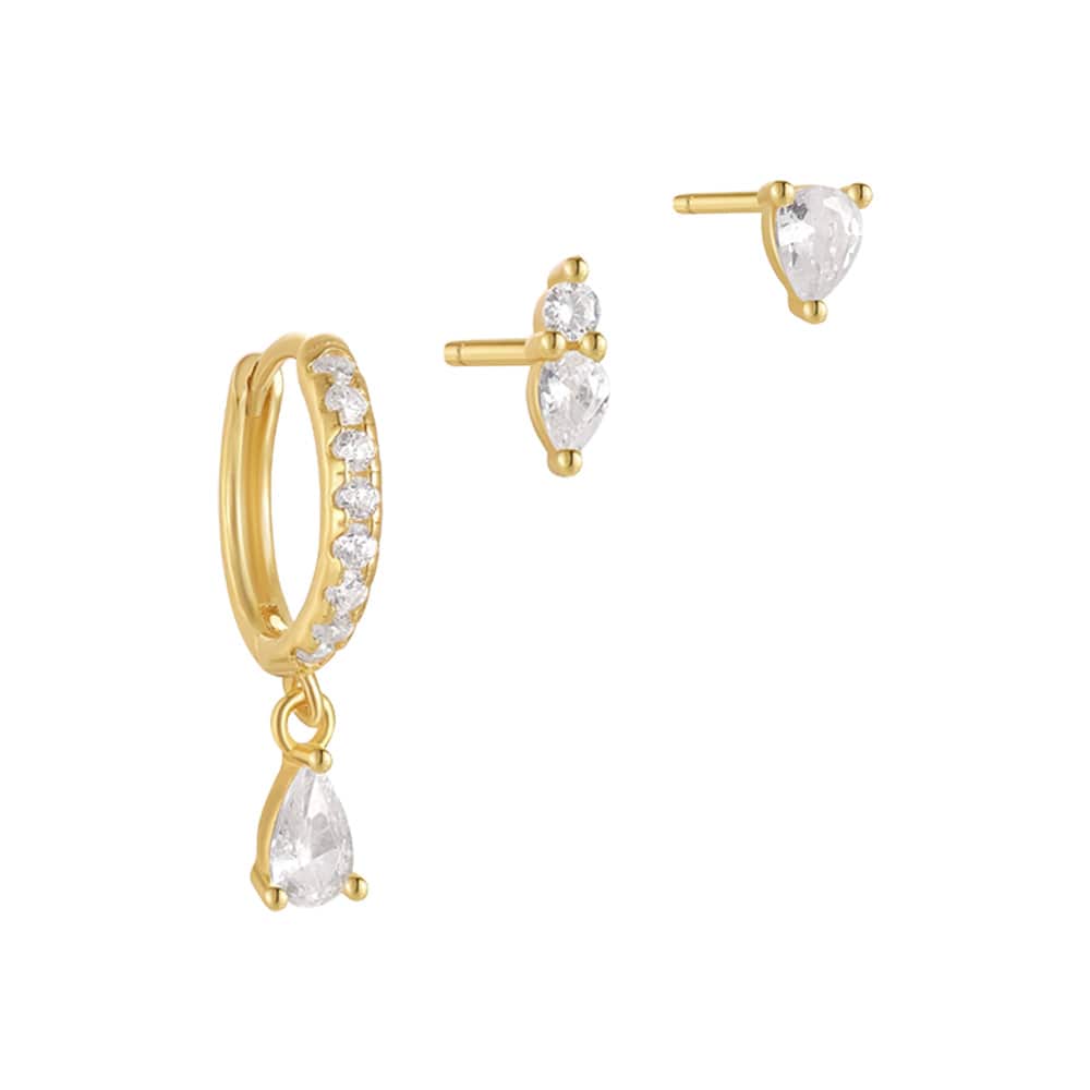 Bohomoon Stainless Steel Rosa Earring Set