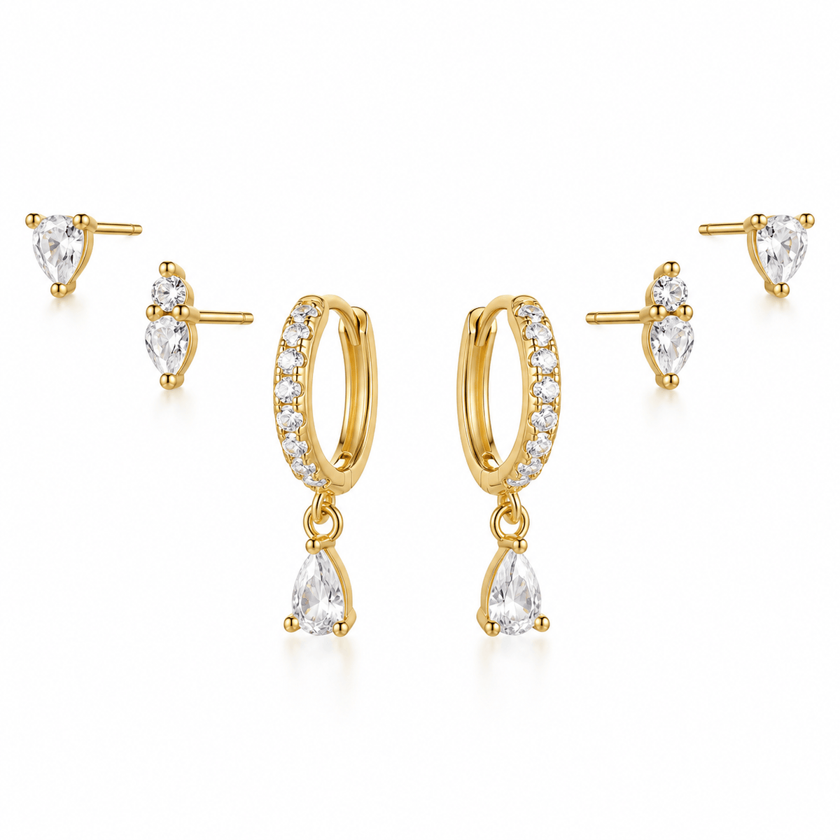 Bohomoon Stainless Steel Rosa Earring Set
