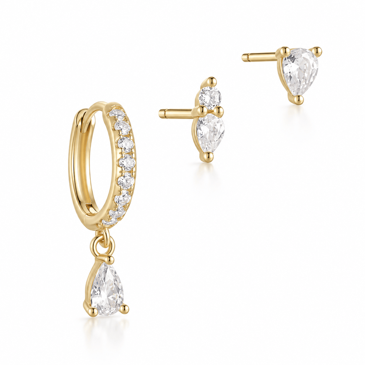 Bohomoon Stainless Steel Rosa Earring Set