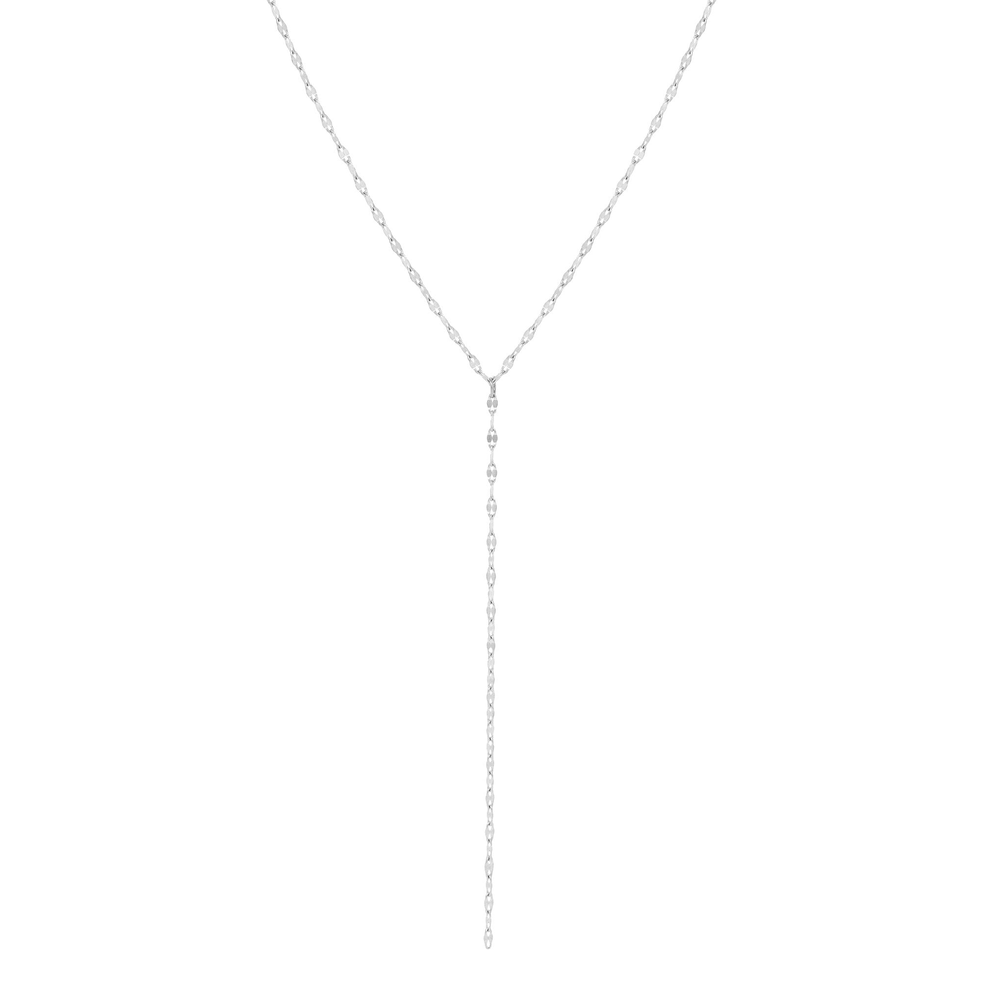 Bohomoon Stainless Steel Ruby Lariat Necklace