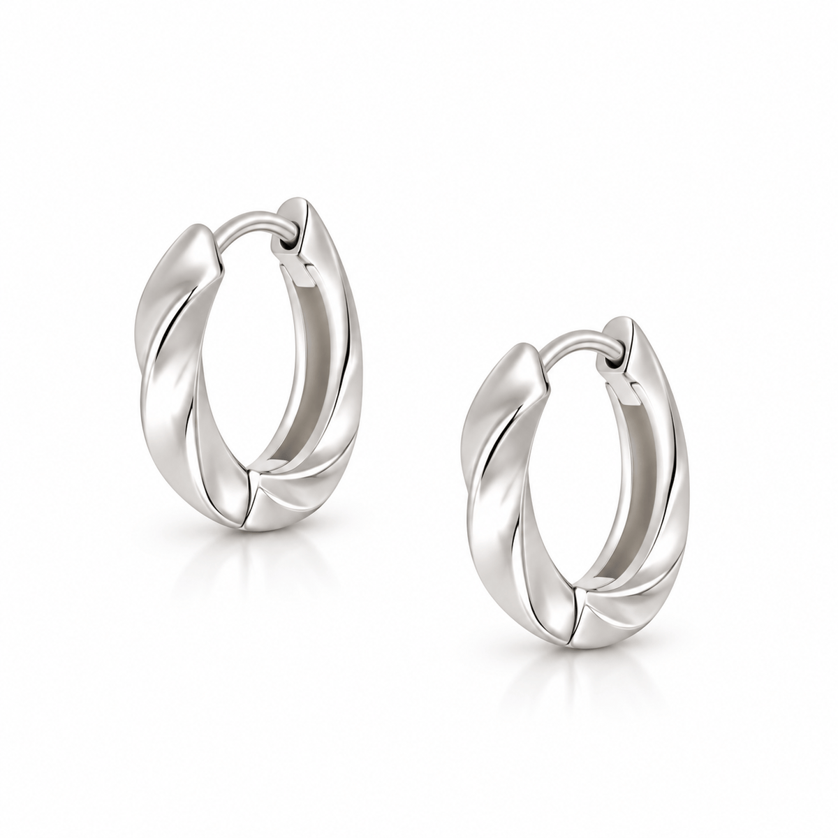 Bohomoon Stainless Steel Sage Hoop Earrings