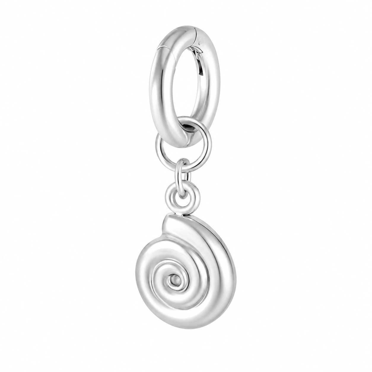 Bohomoon Stainless Steel Shell Swirl Bikini Charm