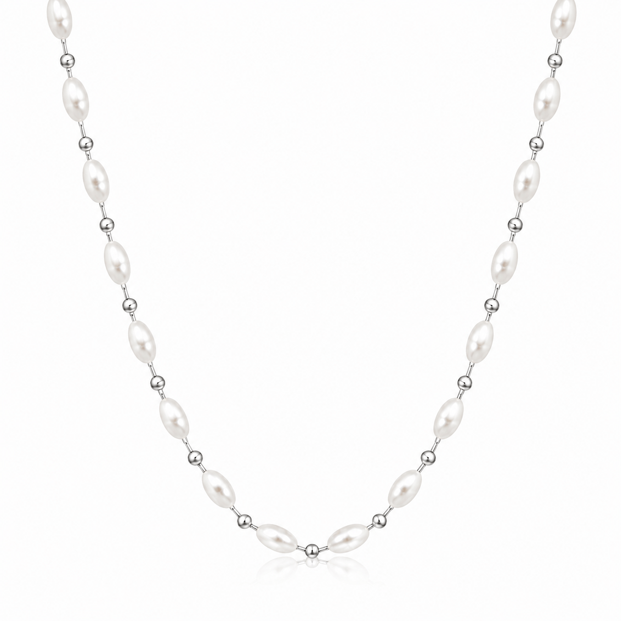 Bohomoon Stainless Steel Sienna Pearl Choker Necklace