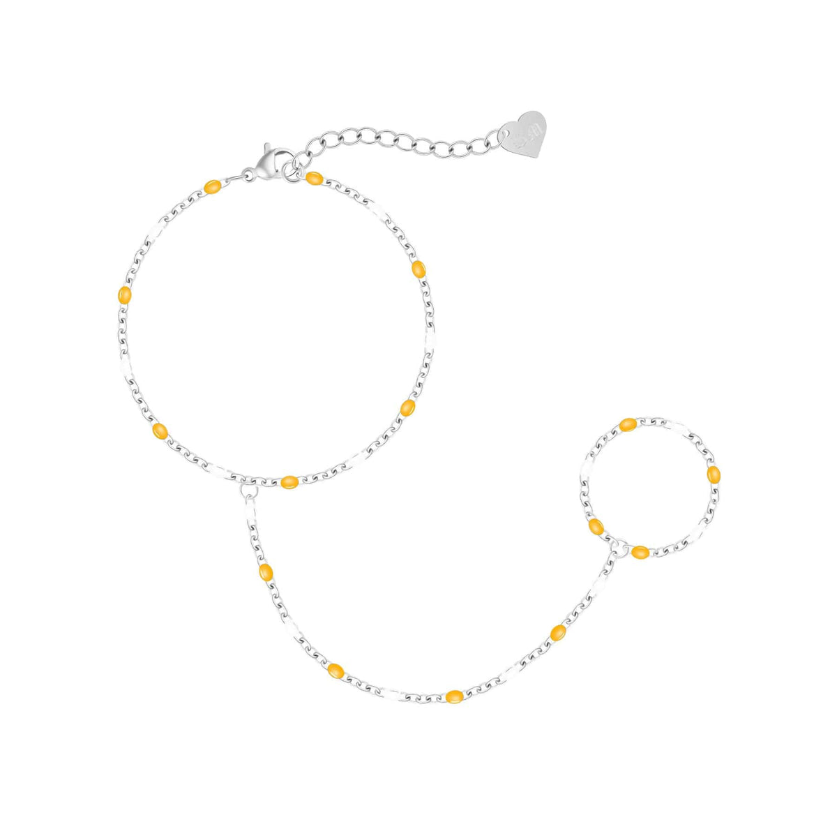 Bohomoon Stainless Steel Soda Hand Chain Bracelet