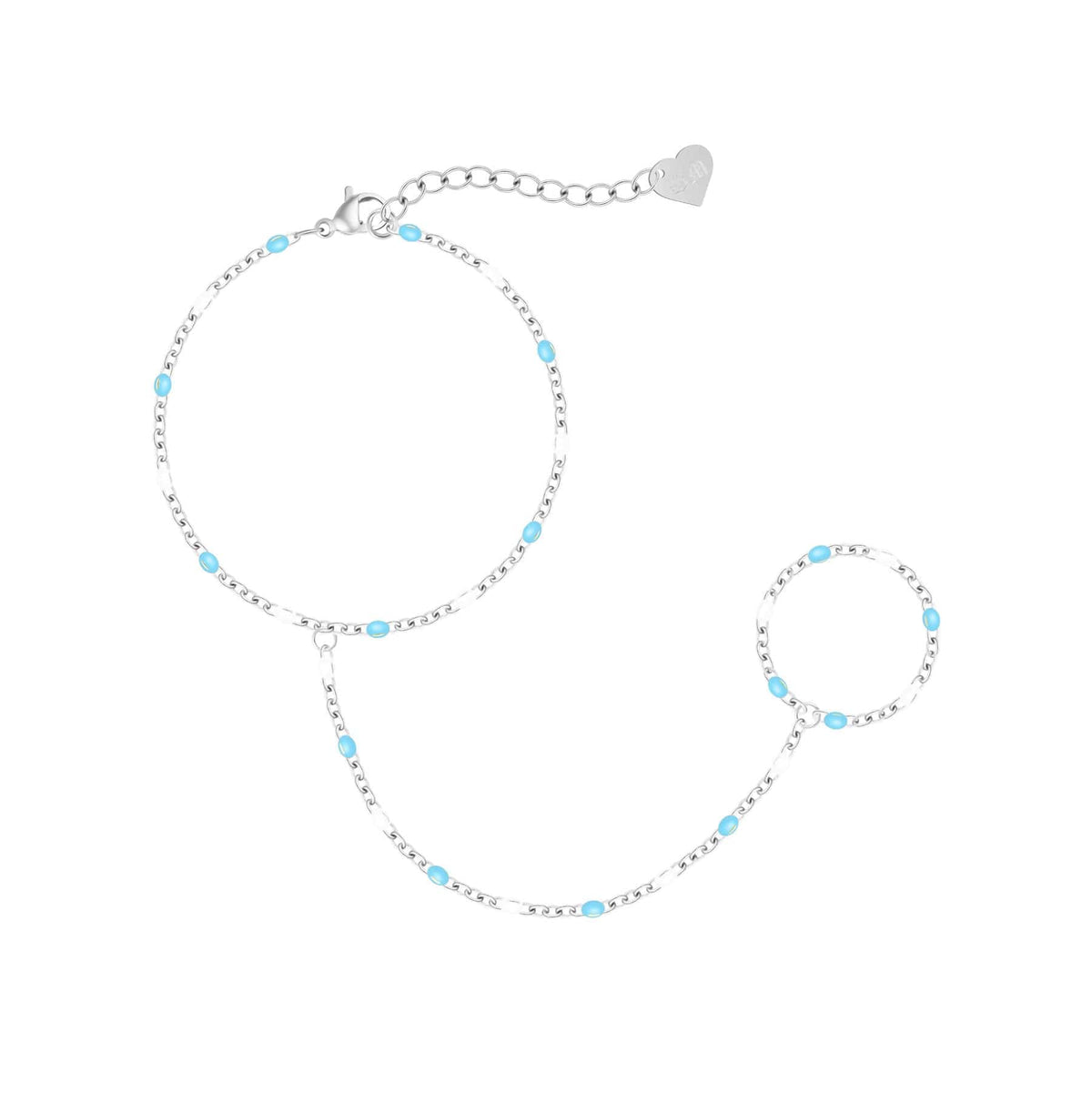 Bohomoon Stainless Steel Soda Hand Chain Bracelet